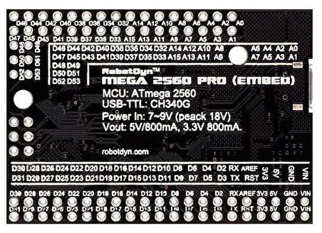 Arduino Mega2560 Pro Mini (CH340)