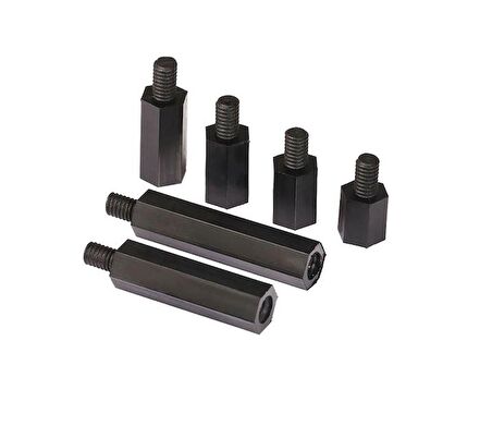 25mm Dişi-Erkek Plastik Distans Vida Boyu 6mm M3