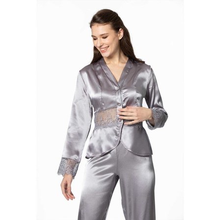 Pierre Cardin 6'lı Kısa Gecelik Sabahlık Çeyiz Set 6040 Royal Renk