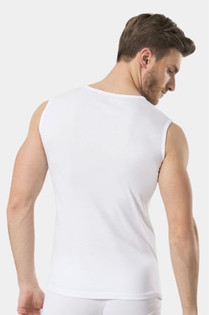 Türen Erkek Spor V yaka Atlet 2'li Paket 158/Beyaz