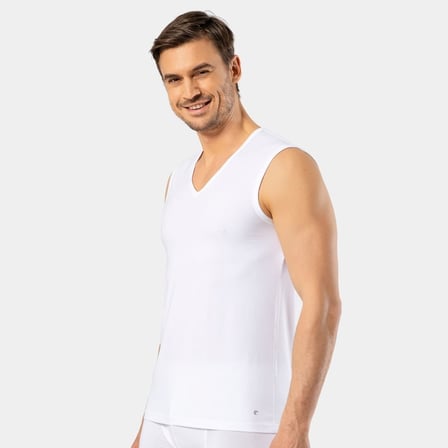 Cacharel Erkek V Yaka Spor Atlet 1304/Beyaz