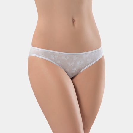 Türen Kadin Jakarli 2'li Pamuklu Bikini Külot 256/Beyaz