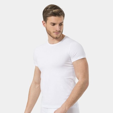 Türen Erkek Likrali T-Shirt 169/Beyaz