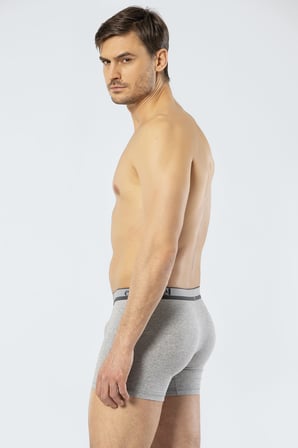 Cacharel Erkek Uzun Paçali 3'lü Boxer 1338/Siyah-Gri-Antrasit