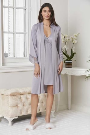 Pierre Cardin 5040 6'lı Modal Gecelik Sabahlık Çeyiz Seti Royal