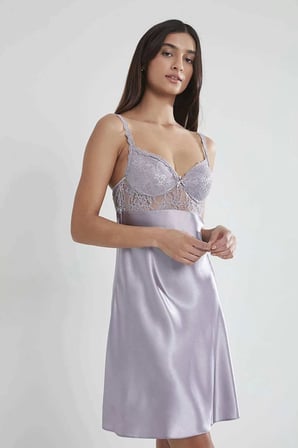 Pierre Cardin Midi Dantel Sabahlık Gecelik Set 4090 Royal