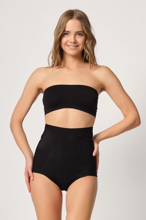 SİYAH MI Emay 2931 Karın Balen Destekli Slip Lazer Korse