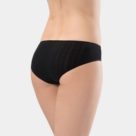Türen Kadin Jakarli 2'li Pamuklu Bikini Külot 256/Siyah