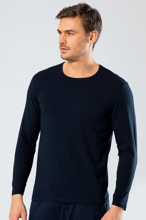 Cacharel Erkek Uzun Kollu T-Shirt 1333/Lacivert