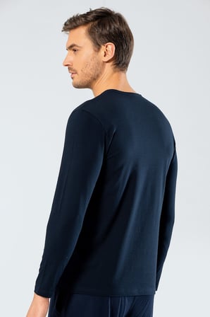 Cacharel Erkek Uzun Kollu T-Shirt 1333/Lacivert
