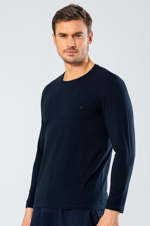 Cacharel Erkek Uzun Kollu T-Shirt 1333/Lacivert