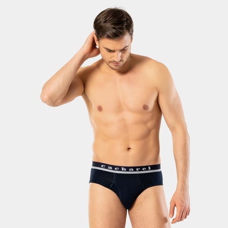 Cacharel Erkek Likrali Bantli Slip 1311/Lacivert