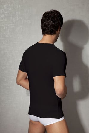 Doreanse Erkek Pamuklu V Yaka Kısa Kol T Shirt 2810