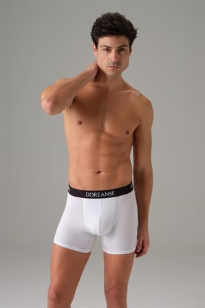 Doreanse Erkek Torbalı Mikromodal Boxer 1529 - Beyaz