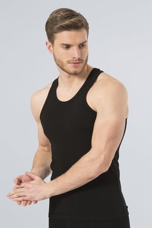 Türen Erkek Halter Yaka Likrali Spor Atlet 171/Siyah