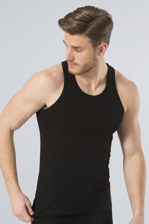 Türen Erkek Halter Yaka Likrali Spor Atlet 171/Siyah