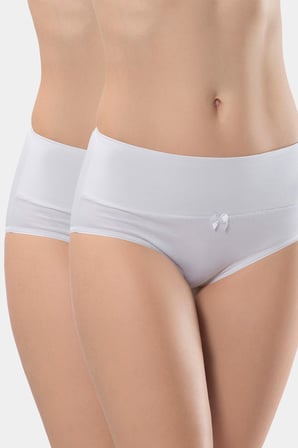 Türen Kadin Likrali Külot 2'li Paket 964/Beyaz