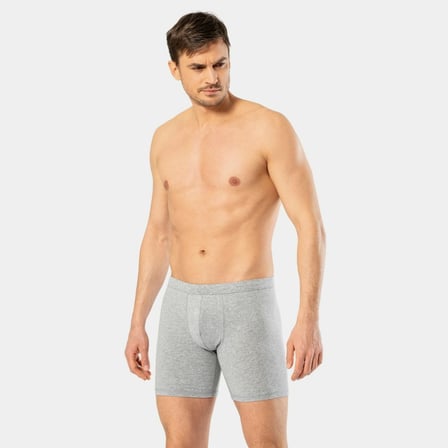 Cacharel Erkek Likrali Uzun Boxer (Bel Bantli) 1336/Gri