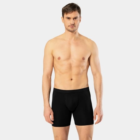 Cacharel Erkek Likrali Uzun Boxer (Bel Bantli) 1336/Siyah