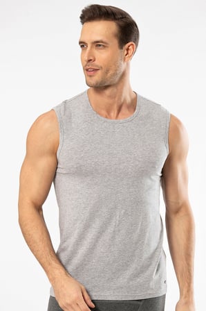 Cacharel Erkek Bisiklet Yaka Spor Atlet 1303/Gri