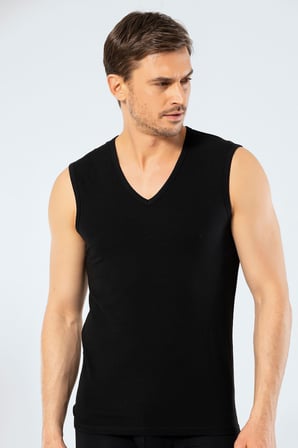 Cacharel Erkek V Yaka Spor Atlet 1304/Siyah