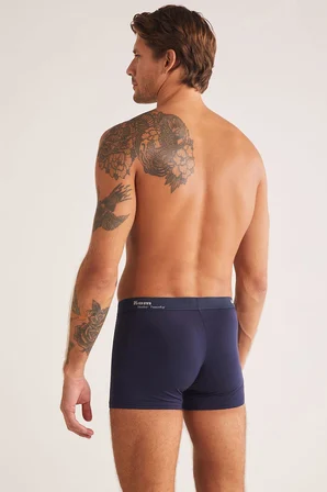 Kom Tight 2'li Şort Boxer 2'li Avantajlı Paket Lacivert