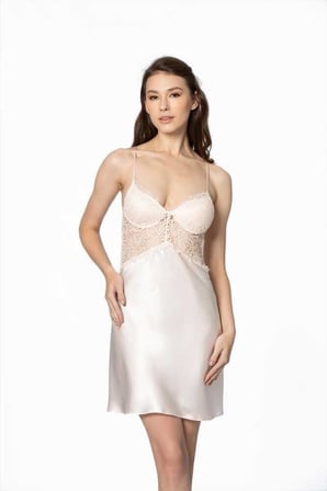 Pierre Cardin 6'lı Kaplı Midi Gecelik Sabahlık Set 6625 İnci