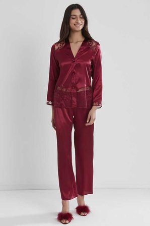 Pierre Cardin 6'lı Kaplı Midi Gecelik Sabahlık Set 6225