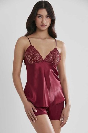Pierre Cardin 6'lı Saten Gecelik Sabahlık Çeyiz Seti 6955 Bordo