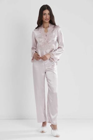 Pierre Cardin 6'lı Pudra Midi Gecelik Sabahlık Set 6335