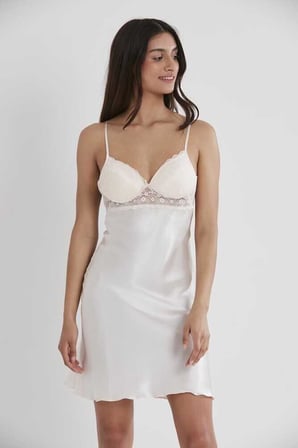 Pierre Cardin İnci Sütyen Kaplı Sabahlık Gecelik Set 4285