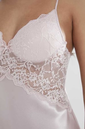 Pierre Cardin Sütyen Kaplı Sabahlık Gecelik Set 4050 Pudra