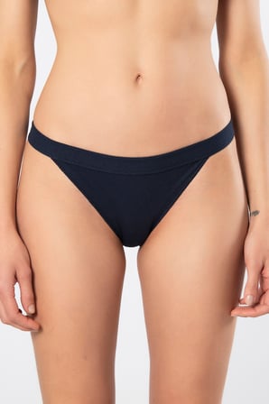 Türen Kadin Likrali Ribana Tanga 2'li Paket 931/Lacivert