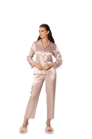 Pierre Cardin Pudra Altılı Çeyiz Gecelik Sabahlık Set 6960