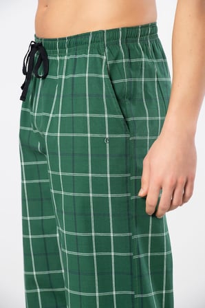 Cacharel Erkek Dokuma Pijama Tek Alt 2240/Yeşil 1
