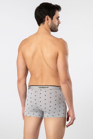 Cacharel Erkek Desenli Likrali Boxer 3'lü Paket 1339/Lacivert 8