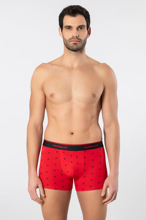 Cacharel Erkek Desenli Likrali Boxer 3'lü Paket 1339/Lacivert 5