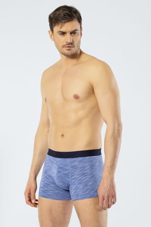 Cacharel Erkek 2'li Inkjet Melanj Boxer 1324/Lacivert-İndigo