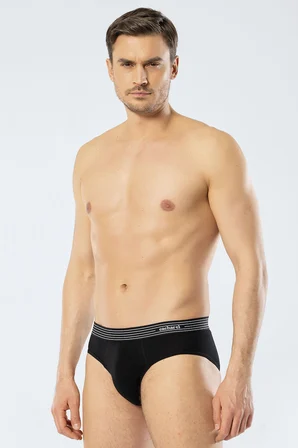 Cacharel Erkek 3'lü Slip 1321/Beyaz-Siyah-Gri