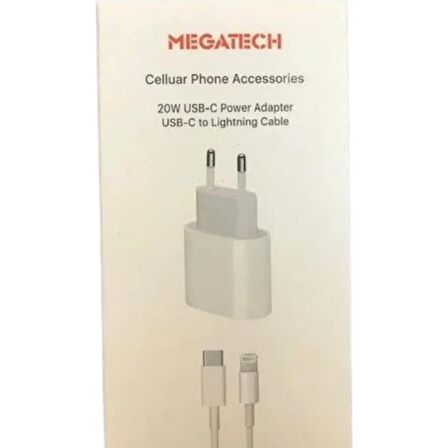 Megatech 20w Usb-c Power Adaptör+Usb-C to Lightning Kablo