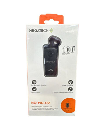 Megatech MG-09 Makaralı Bluetooth Kulaklık Titreşimli