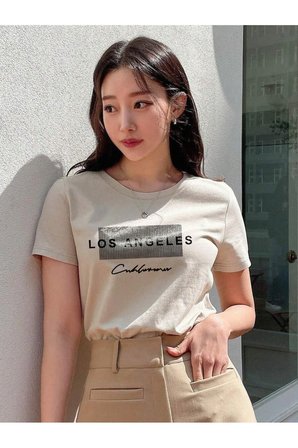 Unisex Los Angeles Baskılı Tasarım Tshirt
