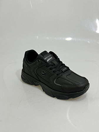 2620 Wickers Siyah-Füme Kalın Taban Cilt Bayan Spor Ayakkabısı