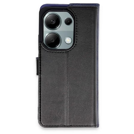 Xiaomi Redmi Note 13 Pro 4G Kılıf Trend S Plus Kapaklı Kılıf - Siyah