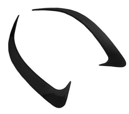 Mercedes W205 2015-2020 Coupe Uyumlu Arka Tampon Bıçakları (Piano Black)