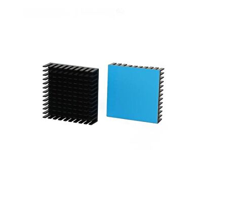 Alüminyum Soğutucu Heatsink 40x40 Peltier Uyumlu Termal Çift Taraflı Bantlı