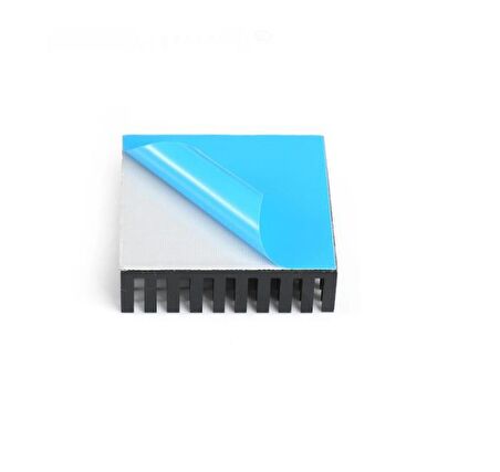 Alüminyum Soğutucu Heatsink 40x40 Peltier Uyumlu Termal Çift Taraflı Bantlı