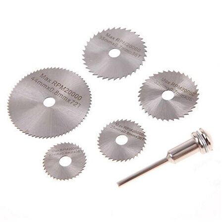 6 Parça Testere Seti - HSS Round Saw Blades 6 Pcs