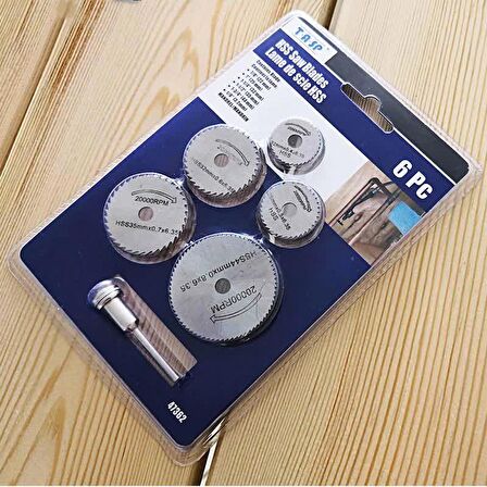 6 Parça Testere Seti - HSS Round Saw Blades 6 Pcs