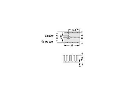 Alüminyum Soğutucu Heatsink TO-220